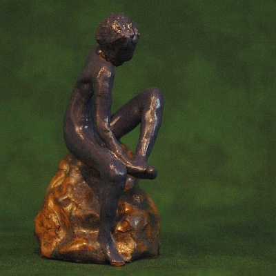 Figuren aus Ton von Fabian Williges - der Dornauszieher (2)
