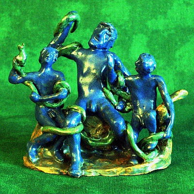 Figuren aus Ton von Fabian Williges - Die Laokoon-Gruppe